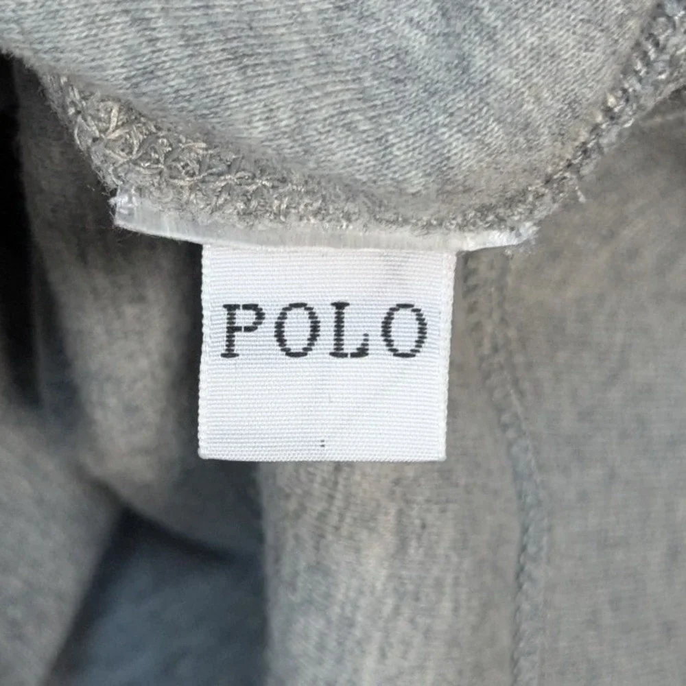 Polo‎ Ralph Lauren Mens XXL Heather Grey Quarter Zip Pullover Pony Logo Sweater